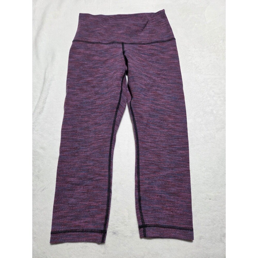 Lululemon Wunder Under Crop II High Rise Pants Luon Jacquard Space Dye - Size 25